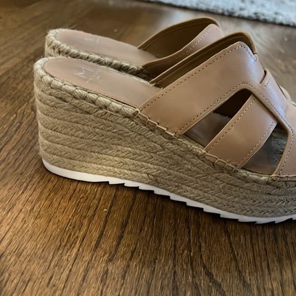 Marc Fisher Nude Espadrille Wedges - Picture 2 of 4